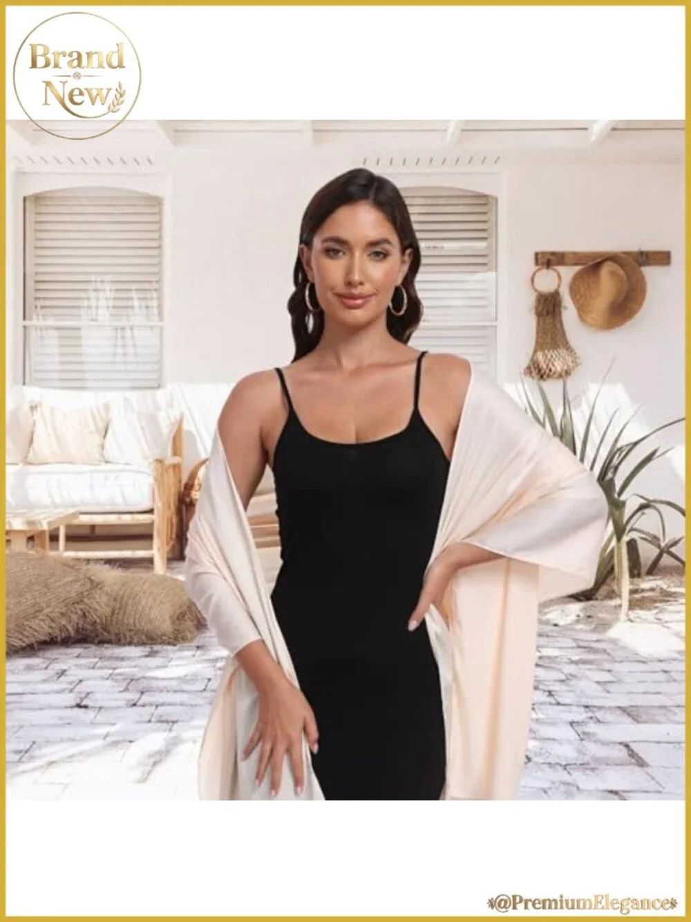 Satin Shawl Wrap Evening Dress Wedding Formal Women's